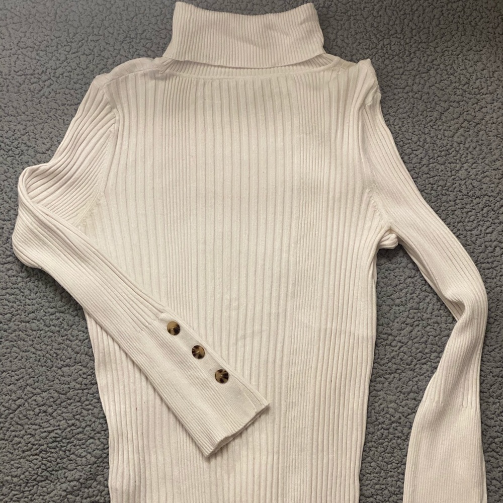 White Turtle Neck